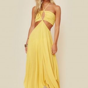 Planet Blue Yellow Dress